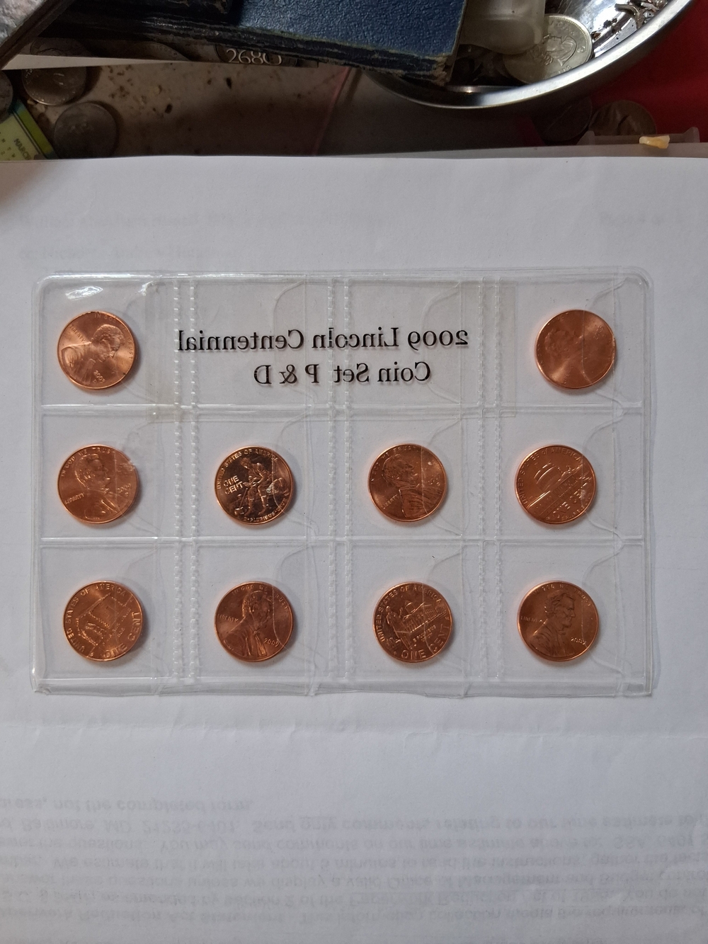 2009 Lincoln Bicentennial P & D 10 Coin Set - Uncirculated Collector Pack - Picture 4 of 8